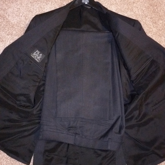 Jos A Bank slate colored Travelers Collection Suit - Picture 2 of 2